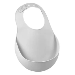 Bavoir silicone Gris clair