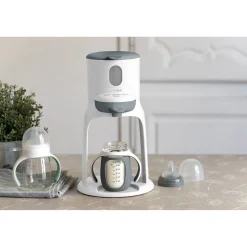 Biberon d'apprentissage en verre 2 en 1 - 210ml Gris minéral