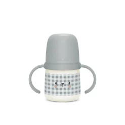 Biberon phosphorescent avec anses et bec silicone Night&Day +6m