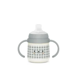 Biberon phosphorescent avec anses et bec silicone Night&Day +6m