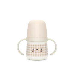 Biberon phosphorescent avec anses et bec silicone Night&Day +6m