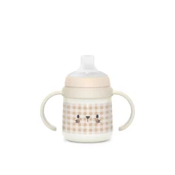 Biberon phosphorescent avec anses et bec silicone Night&Day +6m