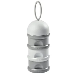 Boite doseuse de lait 3 compartiments empilables Gris