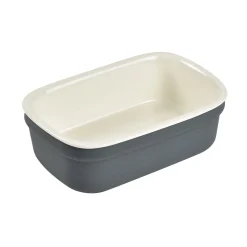 Boîte repas céramique Gris minéral/Terracotta