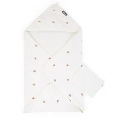Cape De Bain + Gant - 80x80 Cm - Jersey - Hearts