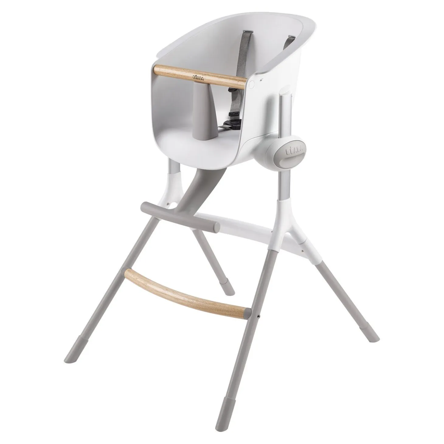 Chaise haute évolutive Up and Down® Blanc/Gris