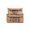 Coffre à jouets en rotin Anthracite 2pcs