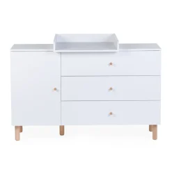 Commode 4 tiroirs Wonder white