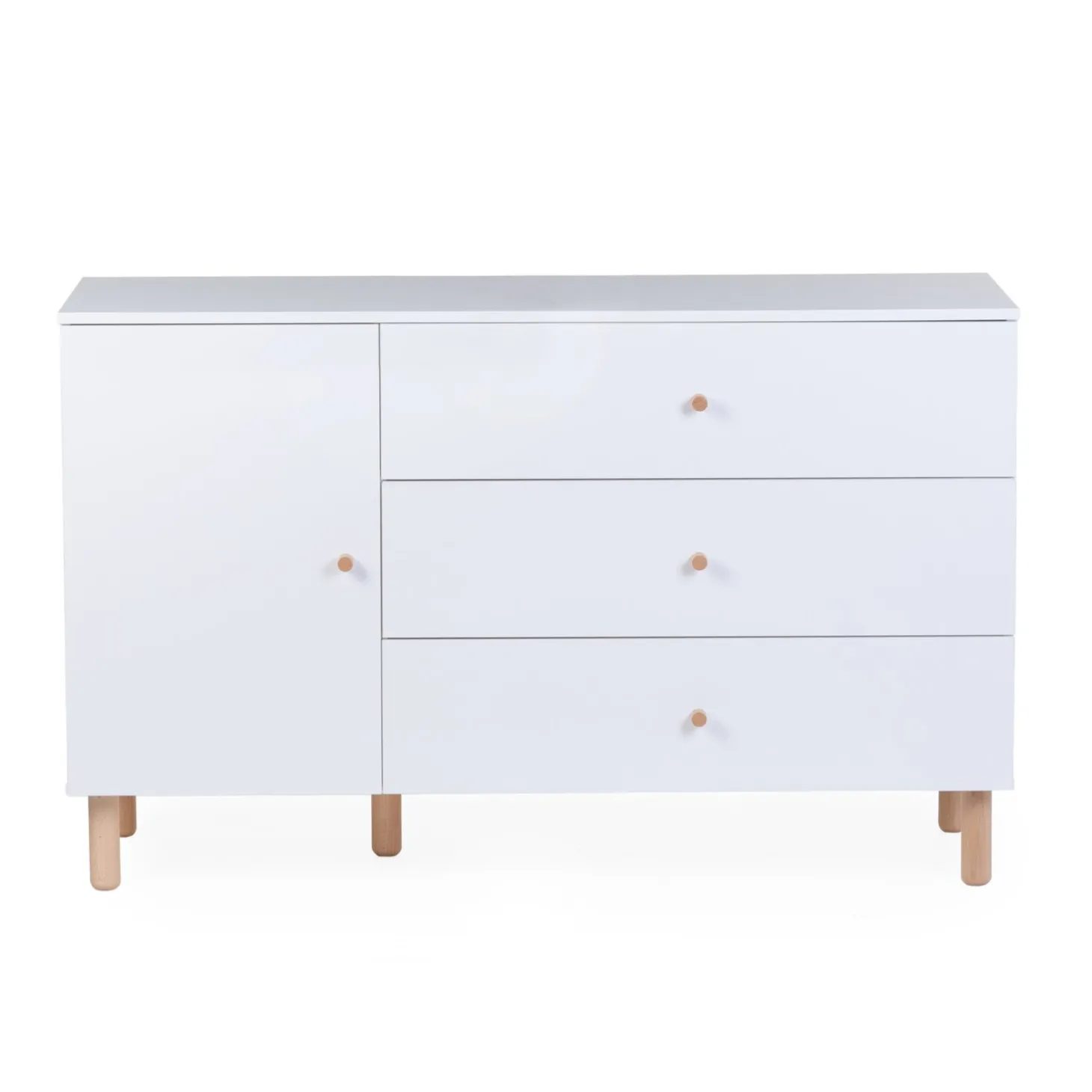 Commode 4 tiroirs Wonder white