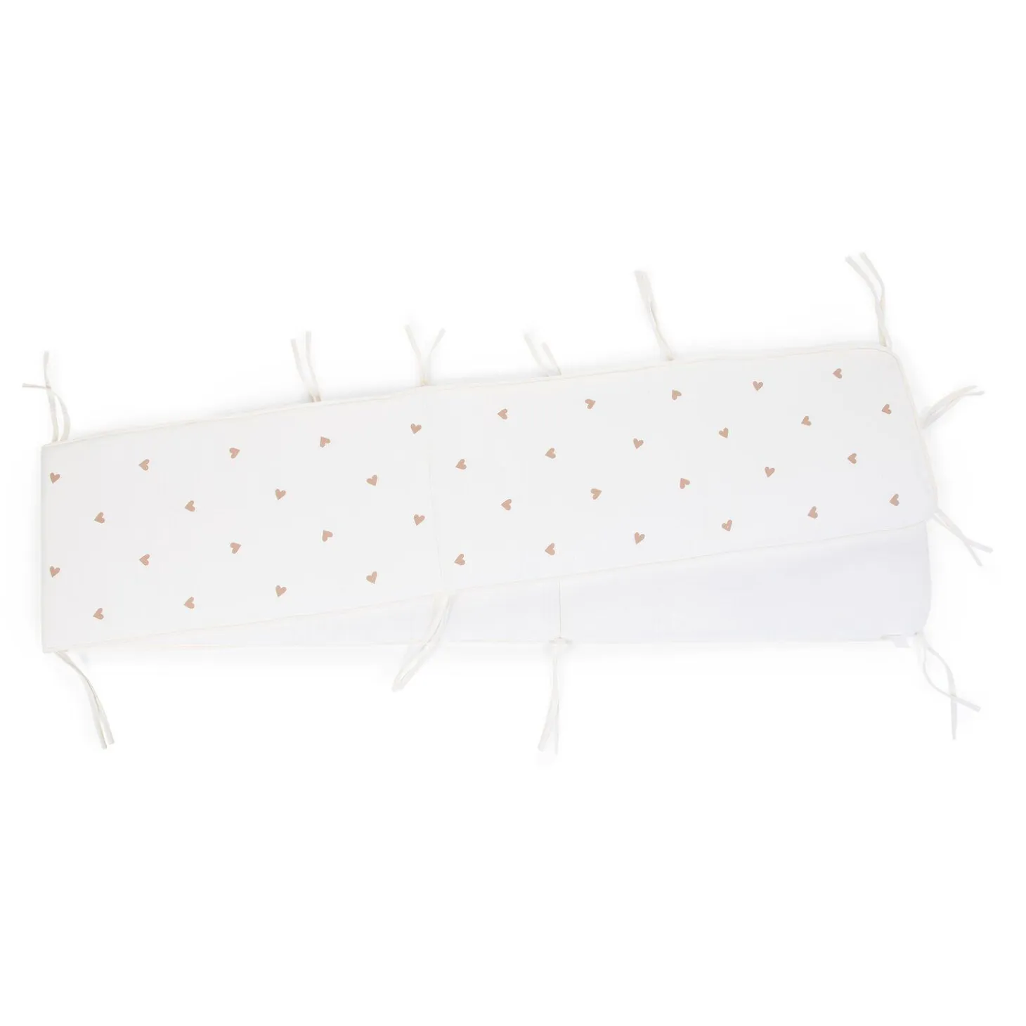 Contour De Parc - 35x340 Cm - Jersey + Mousseline - Hearts