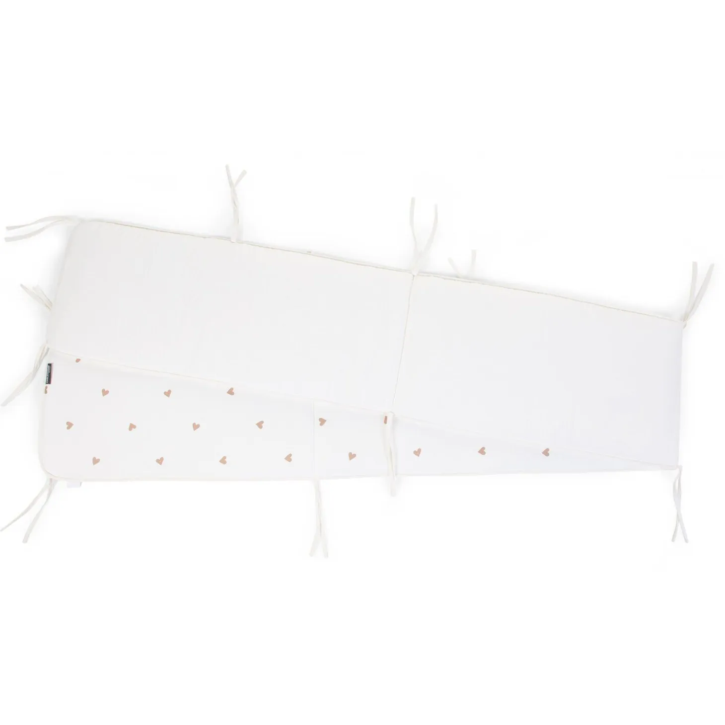 Contour De Parc - 35x340 Cm - Jersey + Mousseline - Hearts