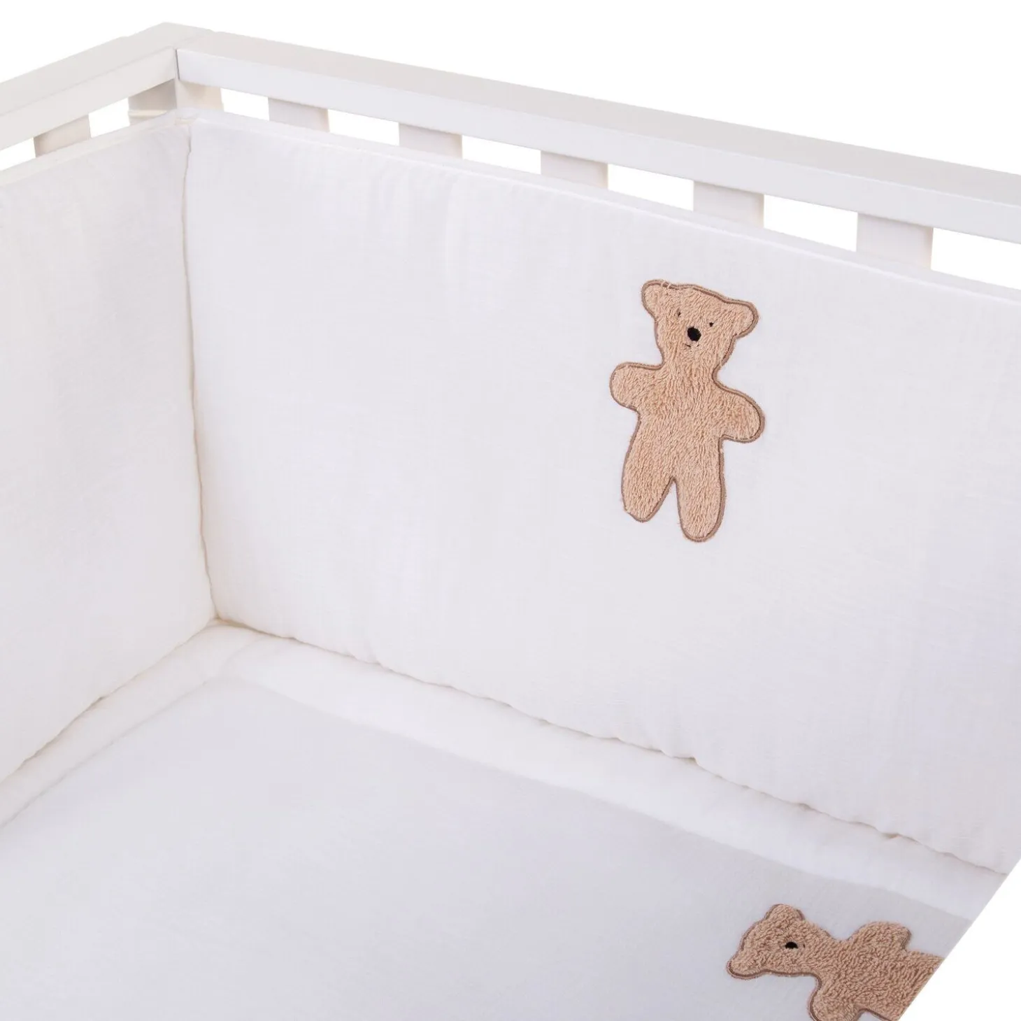 Contour De Parc - 35x340 Cm - Jersey Melange Beige / Muslin