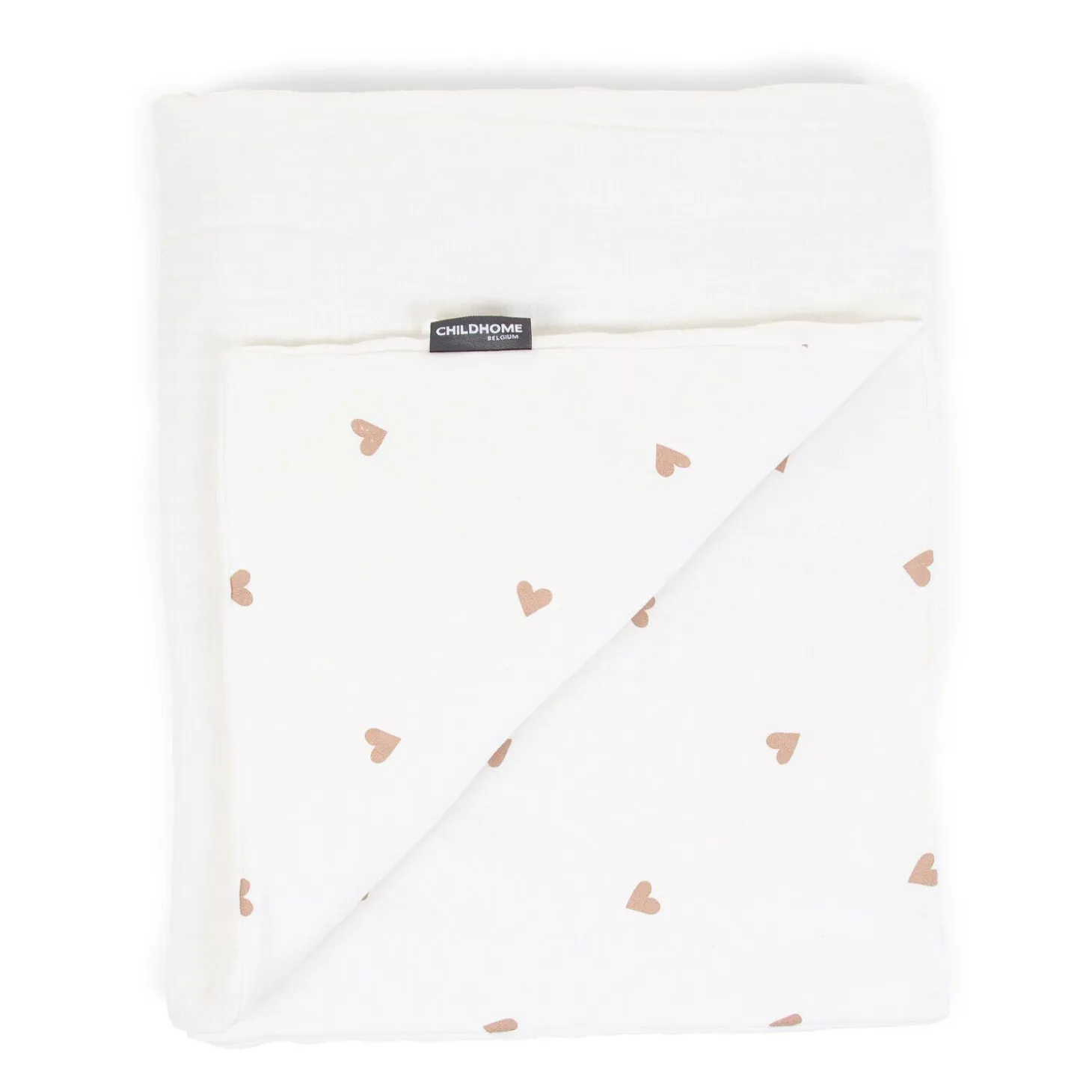 Couverture De Bébé - 80x100 Cm - Jersey + Mousseline - Heart
