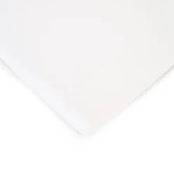 Drap Housse Lit Bébé - 60x120 Cm - Coton Bio - Blanc
