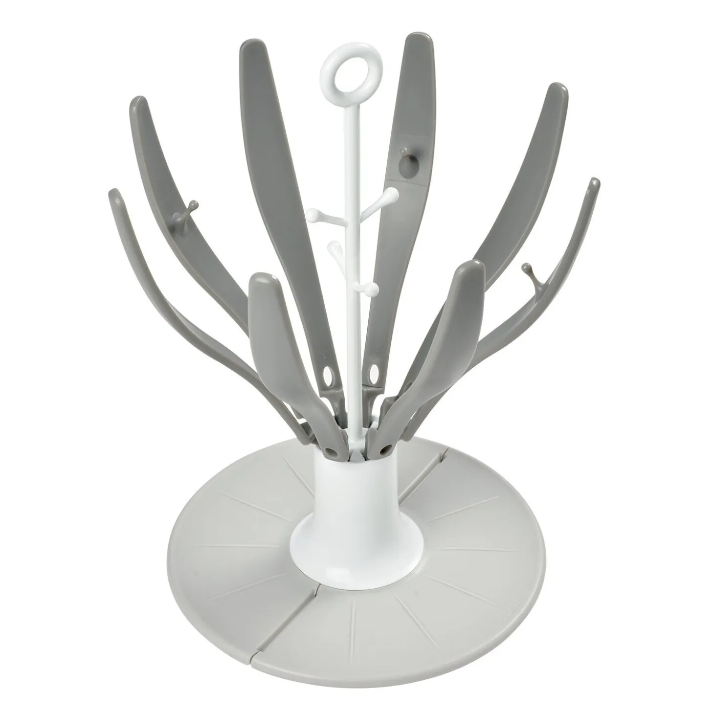 Egoutte-biberons pliable Flower Gris