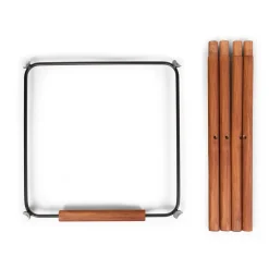 Evolu Extra Set De Pieds Longues + Repose Pieds - Bois - Noi