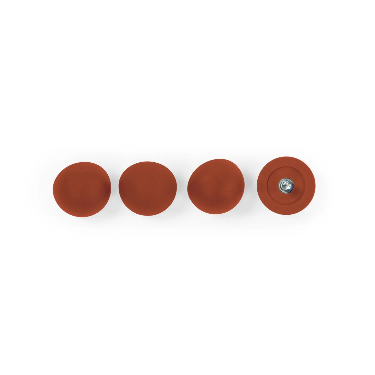 Evolu Set De 4 Pieds En Caoutchouc - Rouille