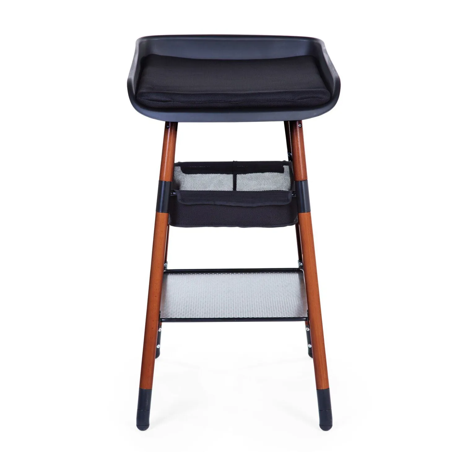 Evolux Table à Langer - Noyer / Noir