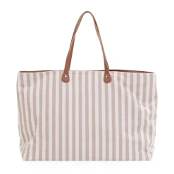 Family Bag Sac à Langer - Rayures - Nude/Terracotta