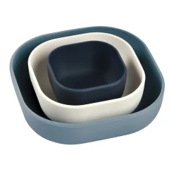 Lot de 3 bols silicone gigogne Night blue