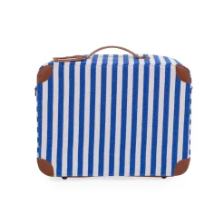Mini Traveller Kids Suitcase - Rayures - Bleu Electrique /Bl