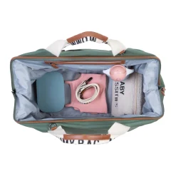 Mommy Bag ® Sac A Langer - Signature - Toile - Vert