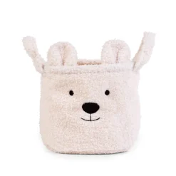 Panier De Rangement - 25x20x20 Cm - Teddy - Ecru