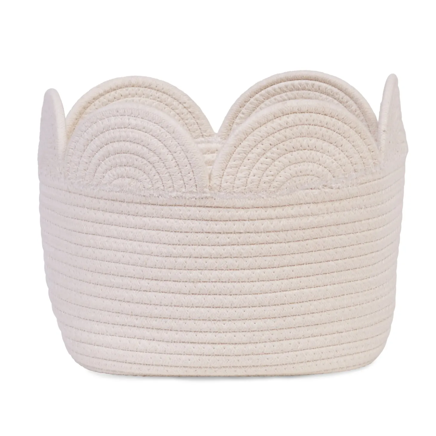 Panier fleur - 30x20x15CM - Corde De Coton - Ecru