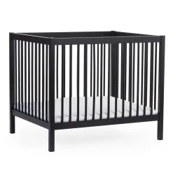Parc 97 + Roues - 95x75 Cm - Bois - Noir