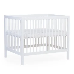 Parc 97 + Roues - 95x75 Cm - Bois - Blanc