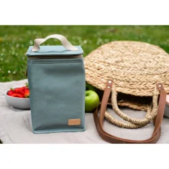 Pochette repas isotherme Vert givré