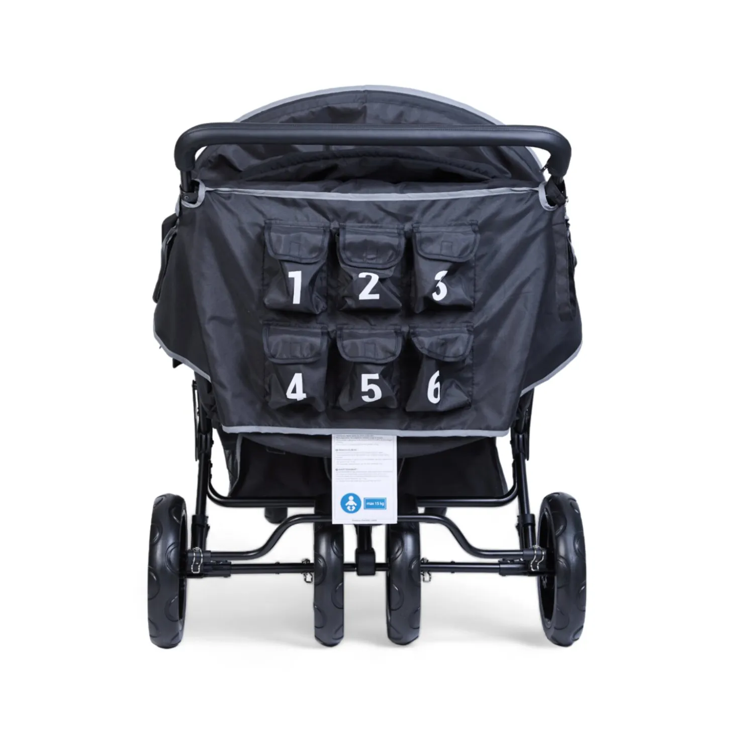 Poussette Sixplaces anthracite