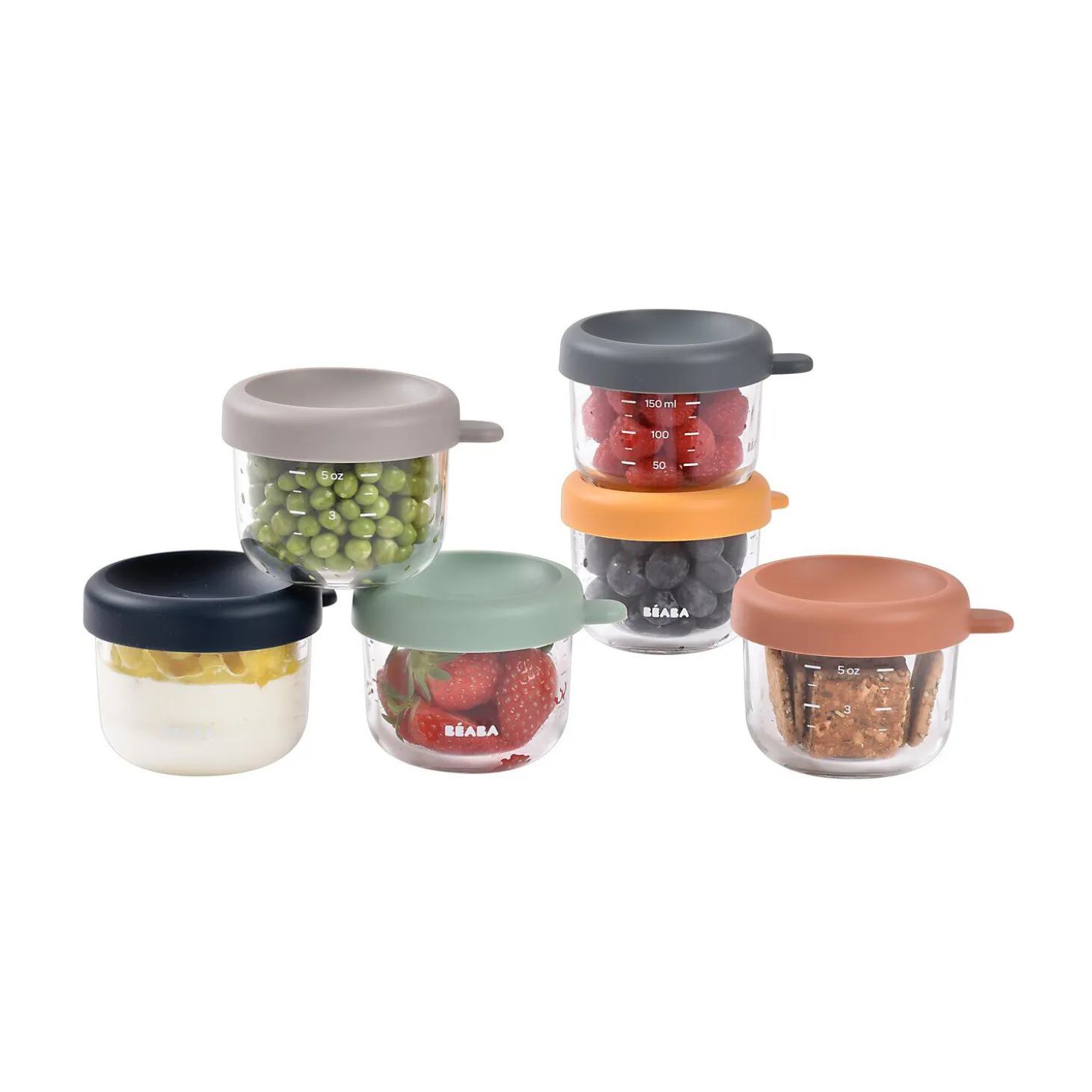 Set 6 portions verre 150 ml SUNRISE COLORMIX