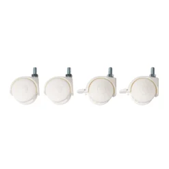 Set de roues 4 pcs - Blanc