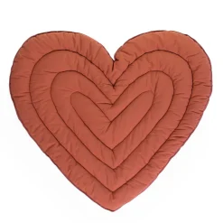 Tapis d’éveil 120cm Coeur terracotta