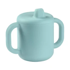 Tasse d'apprentissage silicone Bleu